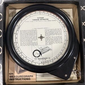 Putnam Yardage Estimator in Black w/ box